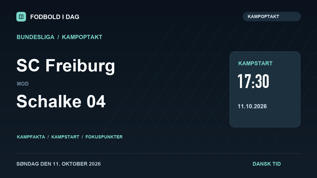 Kampoptakt: SC Freiburg mod Schalke 04